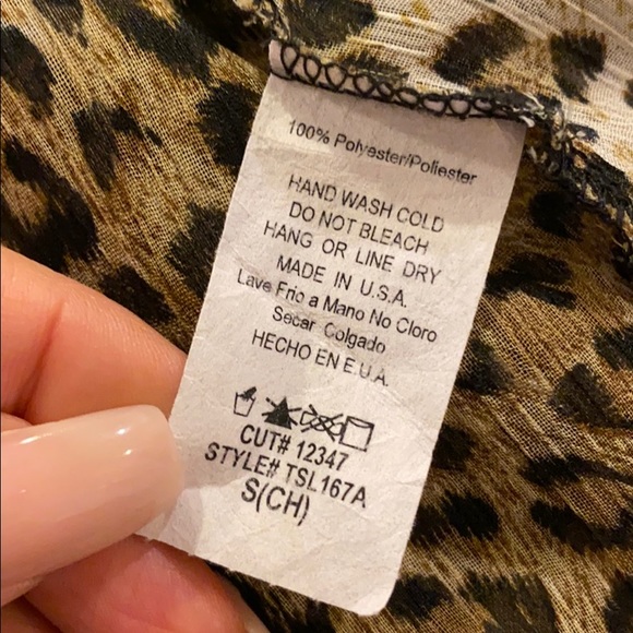 Leopard Sheer Tank - Picture 6 of 6